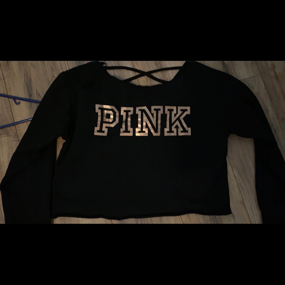 VS pink crop top sweater